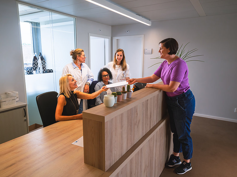 Accueil et réception du au Centre d’endocrinologie-diabétologie de l'EHC